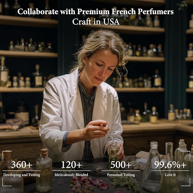 Amber Vanilla Perfume for Women, Coffee Scented Fragrance with Warm Amber & Sweet Vanilla Notes, Long Lasting Extrait de Parfum, Advanced Fragrance Travel Size 0.7 oz Eau de Parfum Spray