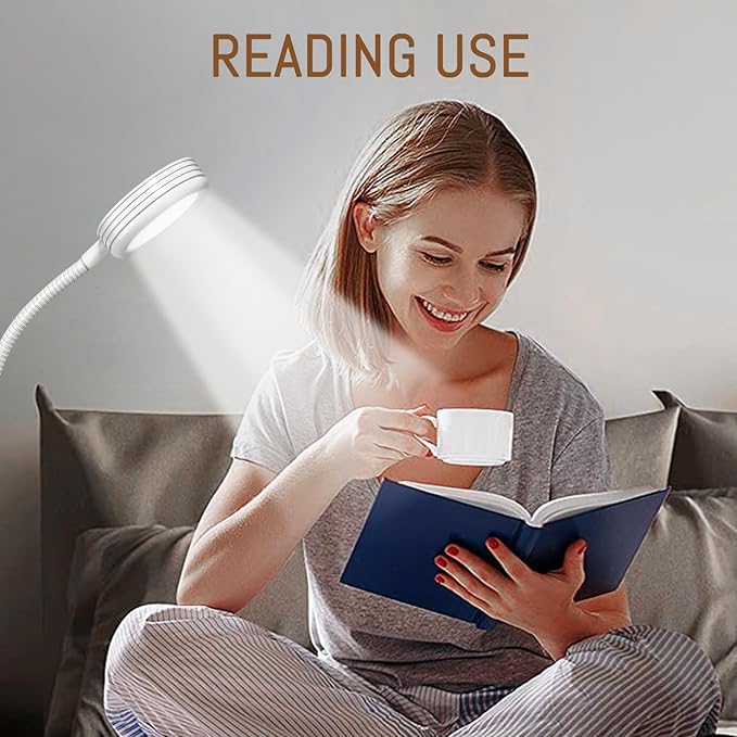 AORAEM LED Nail Lamp Double-Headed UV LED Light Quicky-Dry Duck Neck UV Lamp Dryer Curing Light with Portable Gooseneck and Clamp Flash Cure U V Light for Gel Nails Professional Home DIY Salon White