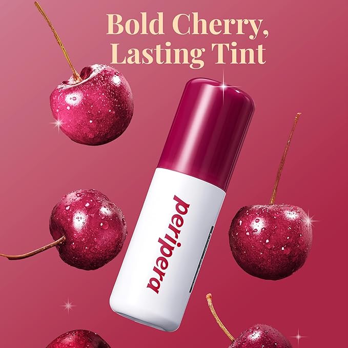 Peripera Ink Peel Off Lip Stain - Long Lasting, Transfer-Proof, Waterproof Korean Lip Tint with Color-Changing Peel-Off Formula (01 BLACK CHERRY)