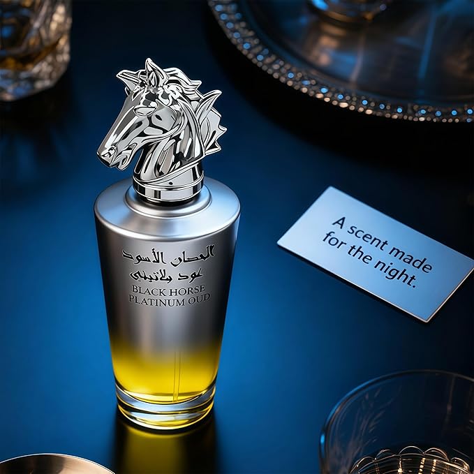 BLACK HORSE OUD Long-Lasting Cologne for Men | Fresh Citrus & Woody Scent | Eau de Toilette 100ml Spray | Day to Night Fragrance