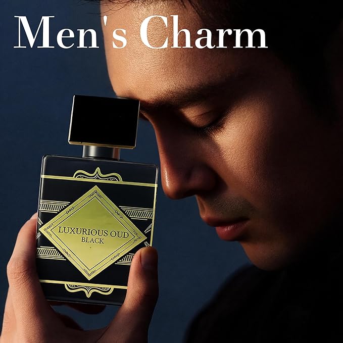 LUXURIOUS OUD BLACK Cologne For Men – Long-Lasting Woody Perfume Oil – Eau de Parfum – 100ml