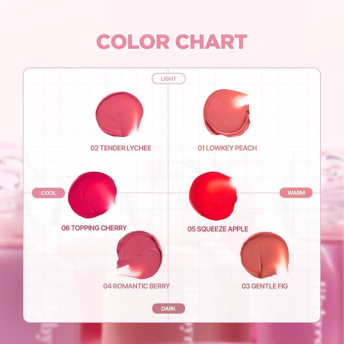 lilybyred Balming Dewy Tint | Korean Semi-Glow Lip Stain, Velvet to Soft Glow Texture, Sheer Buildable Color, Moisturizing & Lightweight, Natural Flush Look, Non-Sticky, 0.21 oz. (02 Tender Lychee)