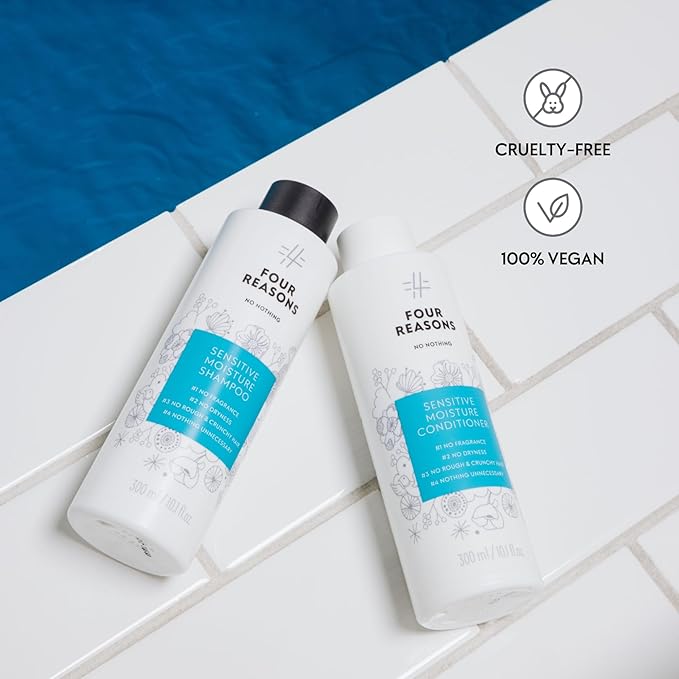 No nothing Sensitive Moisture Conditioner - Fragrance Free for Dry Hair - Hypoallergenic, Unscented Moisturizing Conditioner for Sensitive Scalp and Skin - Paraben Free, Vegan – 10.15 oz