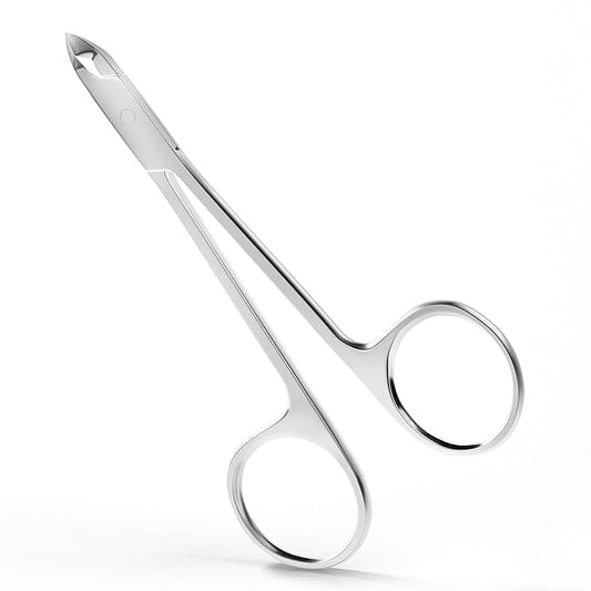 Suvorna 4" cuticle scissors for nails cuticle trimmer, cuticle nippers professional, cuticle clippers professional, cuticle scissors extra fine curved, cuticle cutter & cuticle remover for nails.