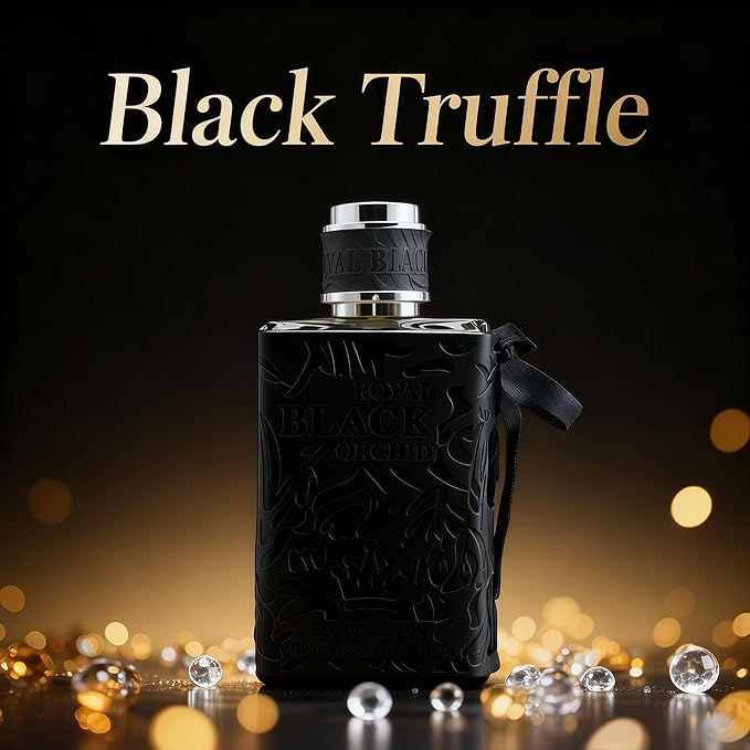 Royal Black Orchid Long-Lasting Cologne for Men | Fresh Citrus & Woody Scent | Eau de Toilette 100ml Spray | Day to Night Fragrance