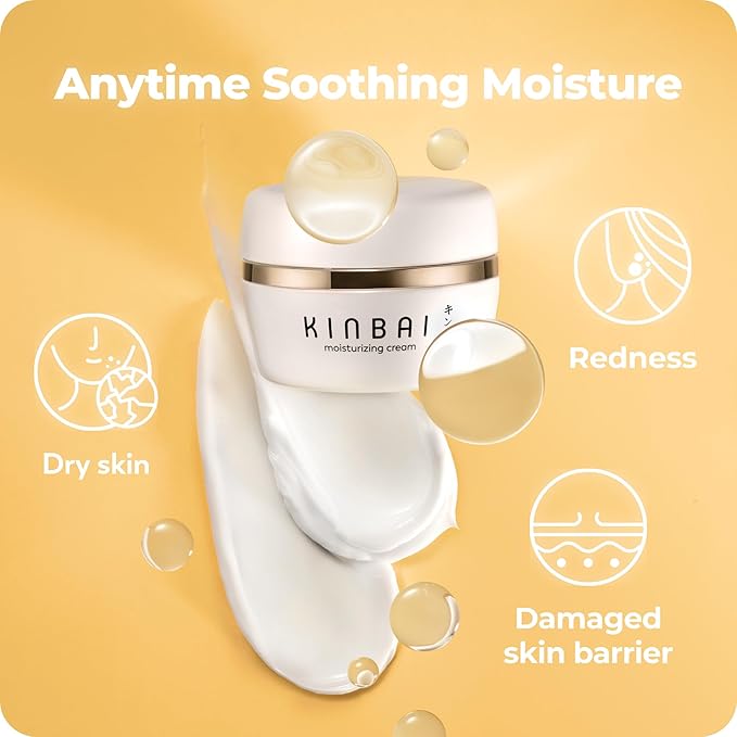 Face Cream Moisturizer for Women, Facial Lotion for Dry Skin, Hydrating Face Moisturizer, Moisturizing Collagen Peptide Cream, Fragrance Free, Japanese Skin Care, Made in Japan, 1.7 Fl.Oz