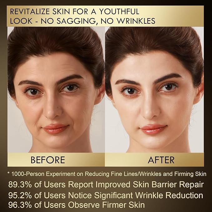 US-Made With 30% Active Ingredients,SGS Certified, Retinol Vitamin C Niacinamide, Ceramide,Oligopeptides,Anti-Aging Face Moisturizer for Face, Firming Skin Care,Neck & Upper Chest -1.7 fl.oz