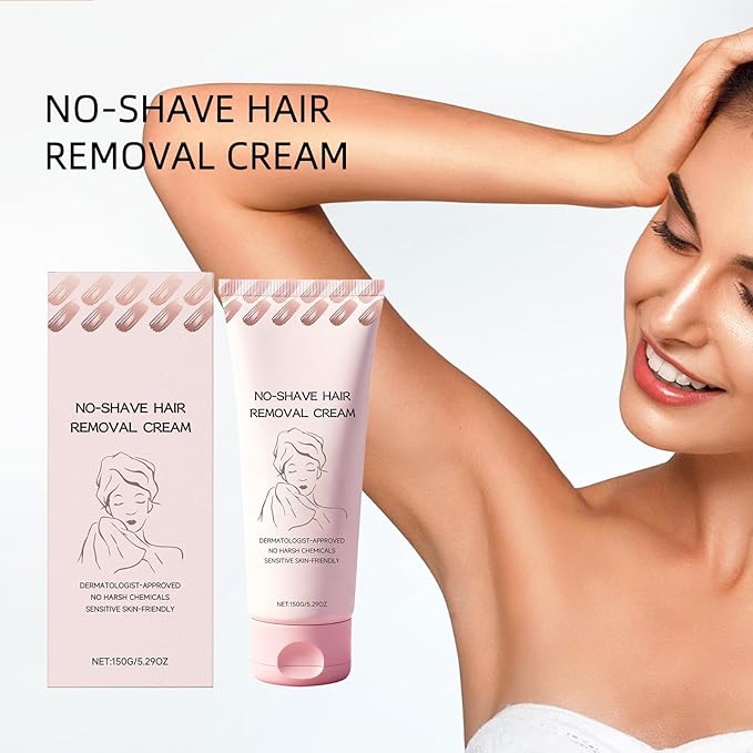 Bare Basics Hair Removal Cream,No Shave Hair Remover for Women, Fast and Gentle, Moisturizes and Nurtures Skin, Leaves Skin Smooth & Soft, 5.29 oz (1 PC)