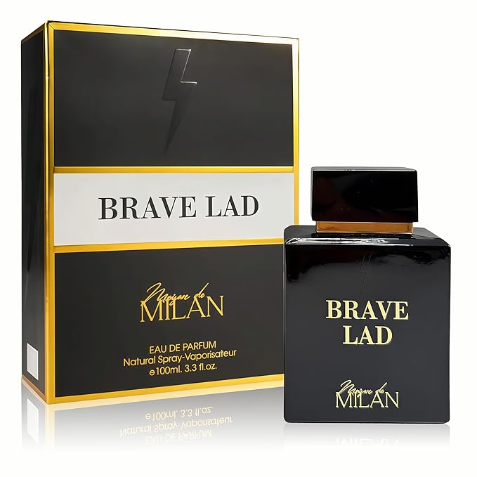 Men's Cologne Premium Fragrance Spray 100ml - Eau De Parfum - Long Lasting Amber Spicy,White Pepper,Bergamot,Cocoa Scent for Daily Wear Inspired by Luxury Perfume(Brave Lad)