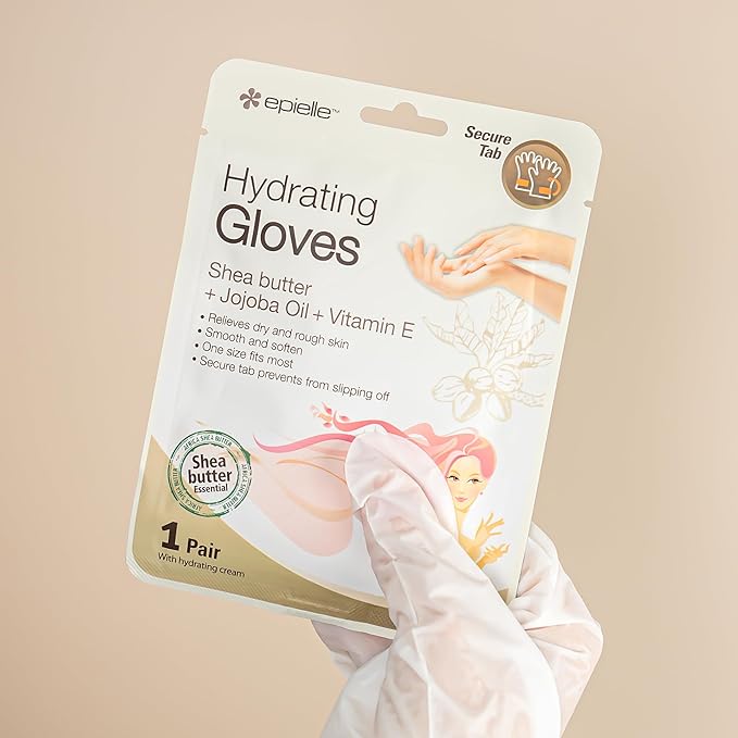 Epielle Hydrating Hand Mask 6 Pairs, Deep Moisturizing Gloves for Dry, Cracked Hands, Self Care Gifts for Women, Spa Kit, Stocking Stuffers, Thanksgiving Essentials