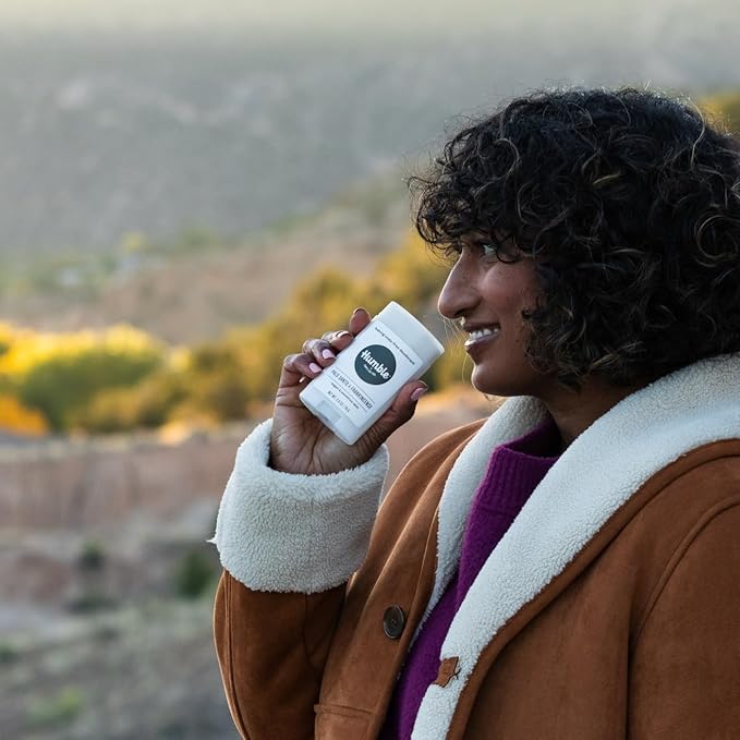 HUMBLE BRANDS Aluminum-Free Deodorant, Vegan and Cruelty- free, Formulated for Sensitive Skin, Palo Santo and Frankincense, 3 Pack, 2.5 Ounce