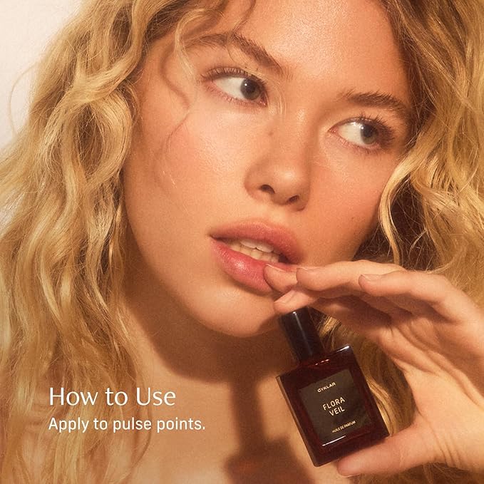 CYKLAR Perfume Oil Roll-On. Travel-Friendly Flora Veil Fragrance with Raspberry, Peony, and White Amber Notes. Long-Lasting Essential Oil Parfum for Women and Men. 0.5 Fl Oz Scented Rollerball Bottle