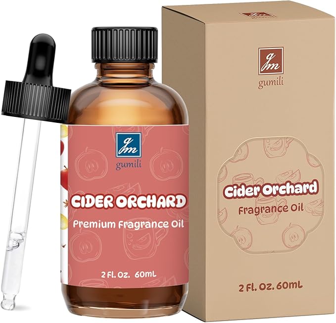 Cider Orchard Fragrance Oil 2 Oz, Natural Scent Oil for Home Essential Oils Diffuser, Candle Making, Soap Making, DIY Body Oils, Perfume, Body Mist, Spray - Apple Cider Scent