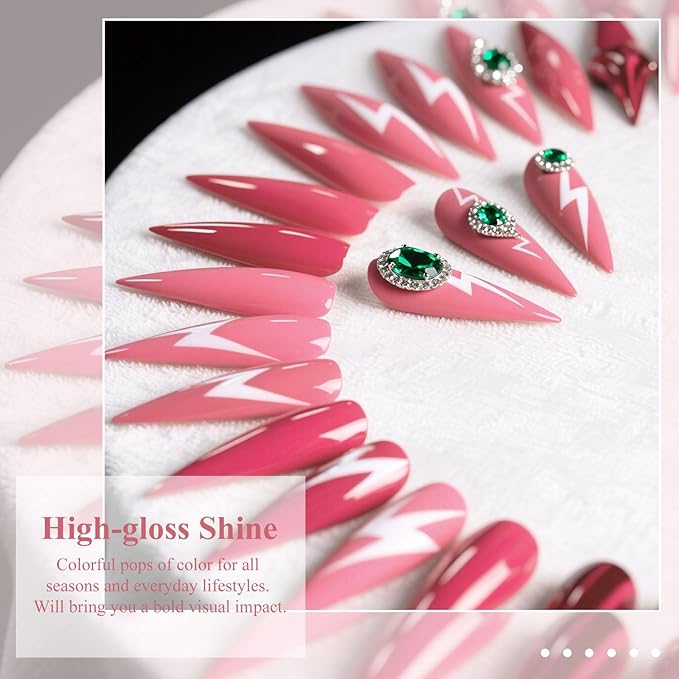 Artdone Gel Nail Polish Hema-free Solid Color Pink For All Seasons Neutral Soak Off LED Lamp Needed For Manicure Nail Art