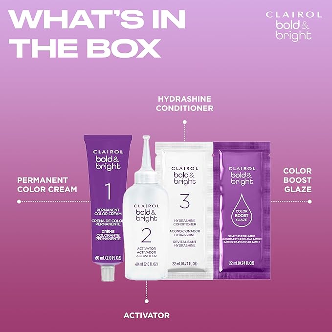 Clairol Bold & Bright Permanent Hair Dye, 71 Caramel Bronde Hair Color, Pack of 1