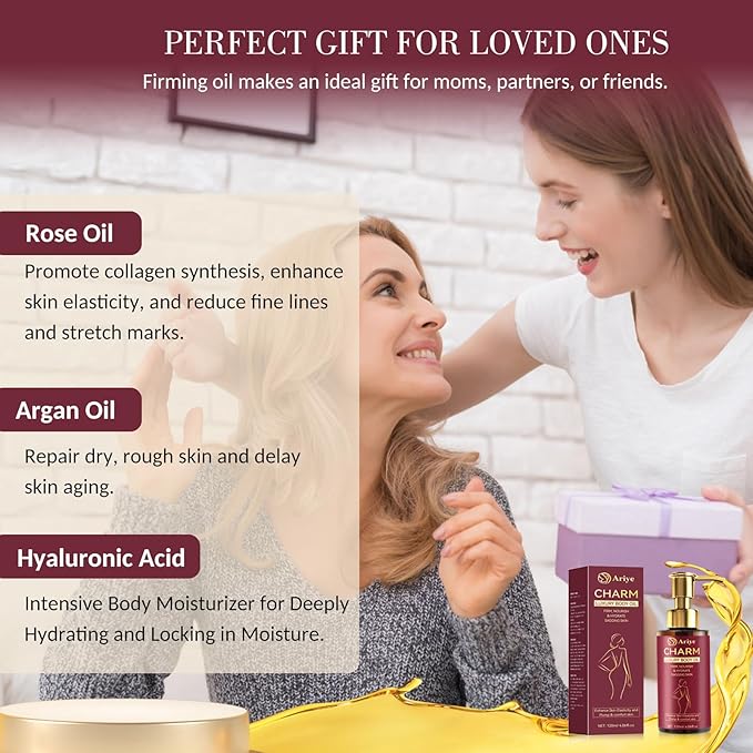 Body Firming Oil Luxury Glow & Remedy body oil for women,Body Oil After Shower Tightening&Hydrating Treatment for Arms,Legs,Stomach&Body,Natural Firming Oil for Dry Skin, Body Oil-(4.06 Fl. Oz)/1Pcs