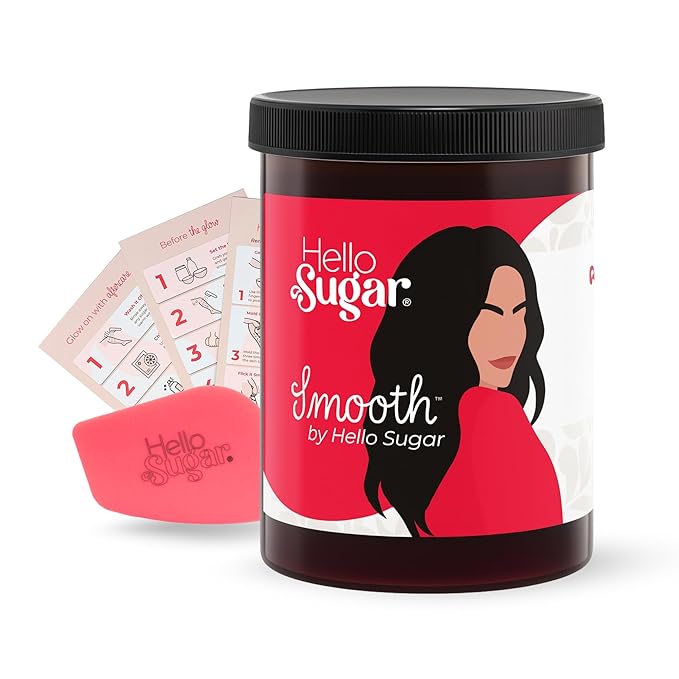 Smooth by Hello Sugar | Full-Body Sugar Wax | Sugar Waxing for Hair Removal | Salon-Quality, Natural, Vegan Sugaring Kit | Follow Instructions Carefully | 100% Cruelty-Free (2 lbs 4 oz)