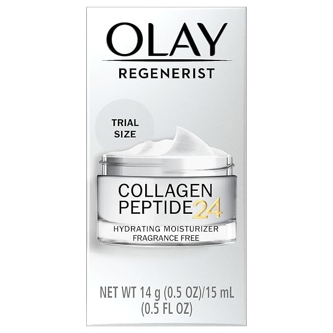Olay Regenerist Collagen Peptide 24 Face Moisturizer, Trial Size, 0.5 oz