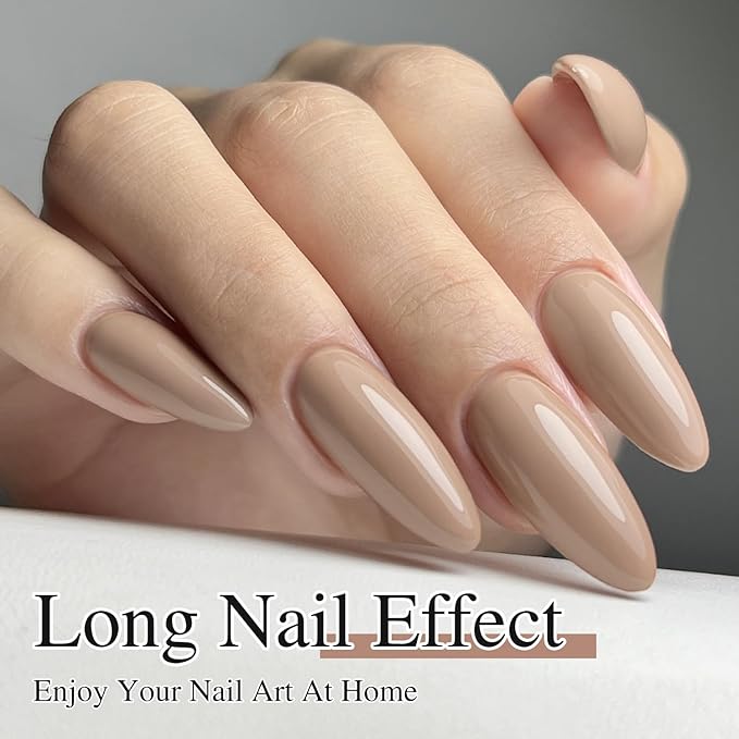 Double Rhythm 15ML Gel Nail Polish Pure Sheer Same Color Same Bottle Soak Off Gel Polish Art Manicure Salon DIY at Home for Women (Deep Khaki-A1468)