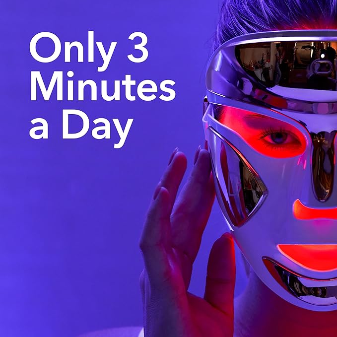 Dr. Dennis Gross DRx SpectraLite FaceWare Pro – LED Face Mask for Skin Rejuvenation with Dual Red & Blue Light Therapy