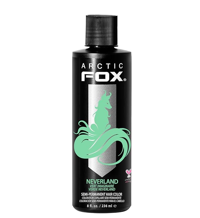 ARCTIC FOX Vegan and Cruelty-Free Semi-Permanent Hair Color Dye (8 Fl Oz, NEVERLAND)