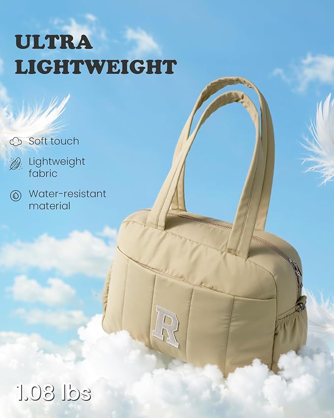 Travel Essentials-Monogram Duffle Bag, Weekender Bags for Women，Overnight Bag with Wet Pocket，Lightweight Travel Bags Personalized Gym Tote with Makeup Pouch