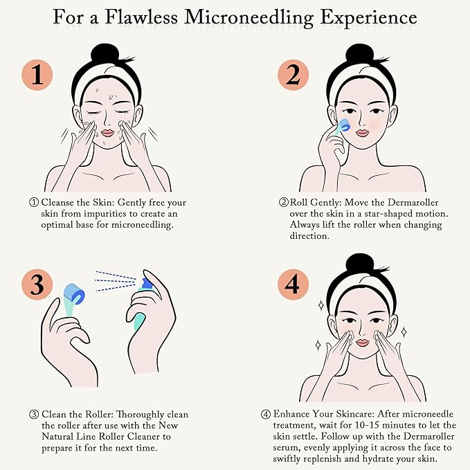 Dermaroller, Silk Face Masks (1 Pack 10pc) with 30 Ampoules Cleaner - Lunar New Year Set - LUNAR-SET