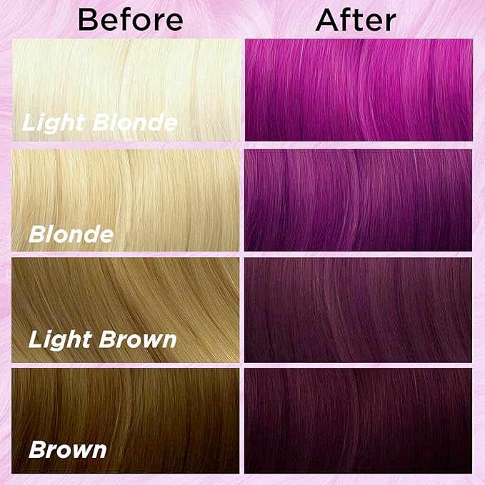 MOEHAIR Semi-Permanent Hair Color | Dark Blue Hair Dye 8 Oz | No Ammonia, Sulfate or Paraben | Vegan & Cruelty-Free | Voodoo Serenity Blue Hair Color (Magenta)