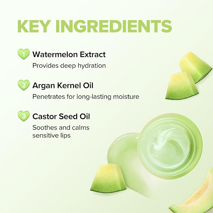 Klavuu Lip Mask Sleeping Pack (0.7oz) – Overnight Deep Hydrating Korean Lip Balm Treatment for Very Dry, Chapped Lips | Lip Lightening & Plumping with Instant Hydration | Gentle Exfoliating (Melon)