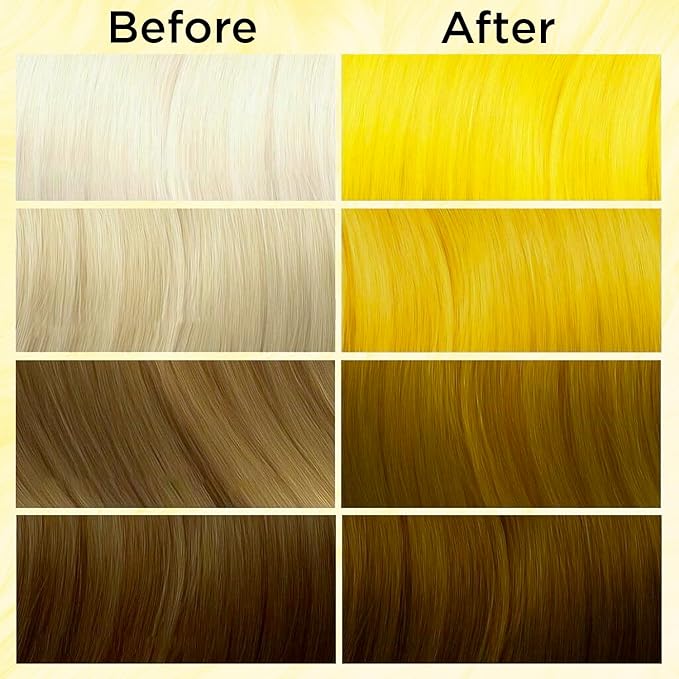 MOEHAIR Semi-Permanent Hair Color | Dark Blue Hair Dye 8 Oz | No Ammonia, Sulfate or Paraben | Vegan & Cruelty-Free | Voodoo Serenity Blue Hair Color (Yellow)