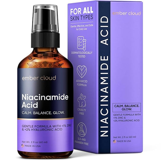Niacinamide Serum for Face 10% with Zinc 1% Vitamin B3 Anti-Aging, Advanced Skin Care for Even Tone, Texture and Hydrating Cruelty Free 2 Oz