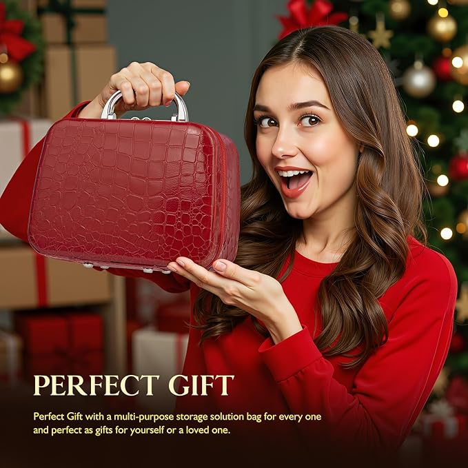 Birthday Gifts for Women Teens Girls, Spa Gift Set, Christmas Gifts for Women, 12 Pcs Rose Vanilla Bath Set, Self Care gifts Bag Makeup Cosmetic Bag, Spa Kit for Teenage Gifts, Daughter Gift Set