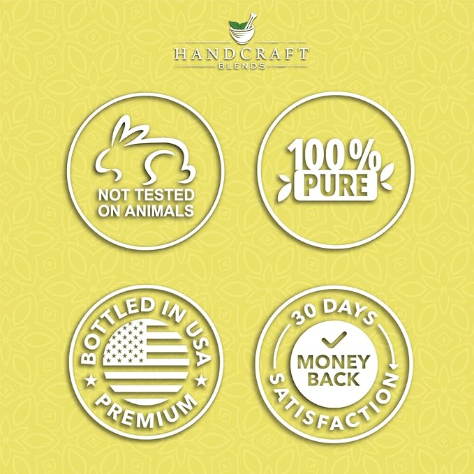 Handcraft Blends Lemon Essential Oil – Huge 4 Fl Oz – 100% Pure and Natural – Premium Grade Essential Oil for Diffuser and Aromatherapy, Skin, Massage, Candle and Soap Making Fragrance