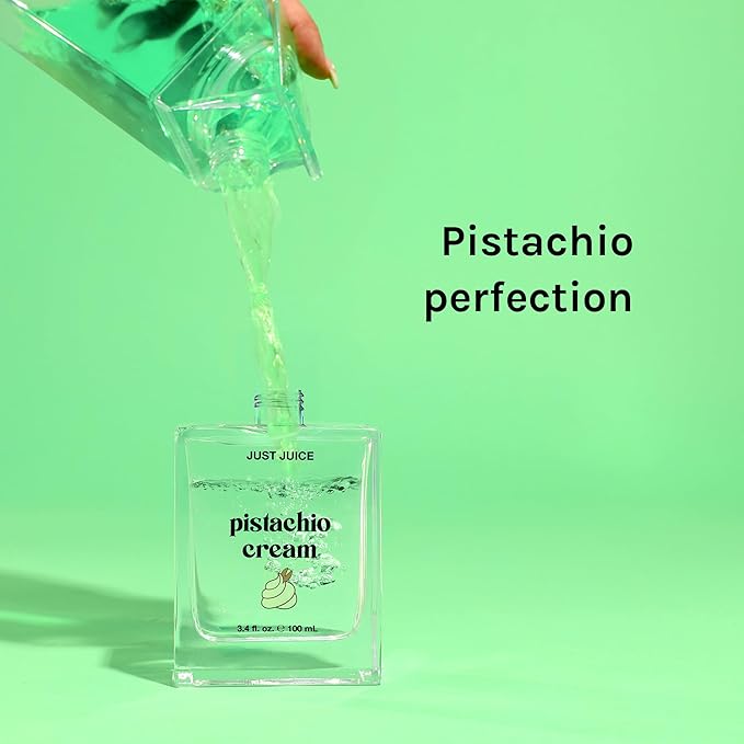 Just Juice Pistachio Cream - Gourmand Perfume for Women and Men - Notes of Pistachio, French Vanilla, and Creamy Woods - 3.4 oz