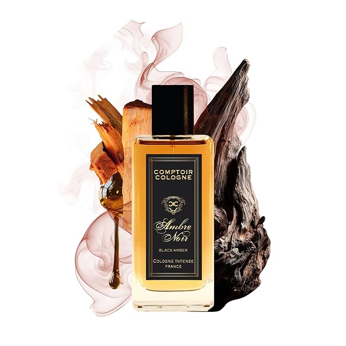 Black Amber Intense - Cologne for Men with Sun-Drenched Citrus, Cedar, and Amber Notes - Long Lasting Warm, Woody Scent - 3.3 oz
