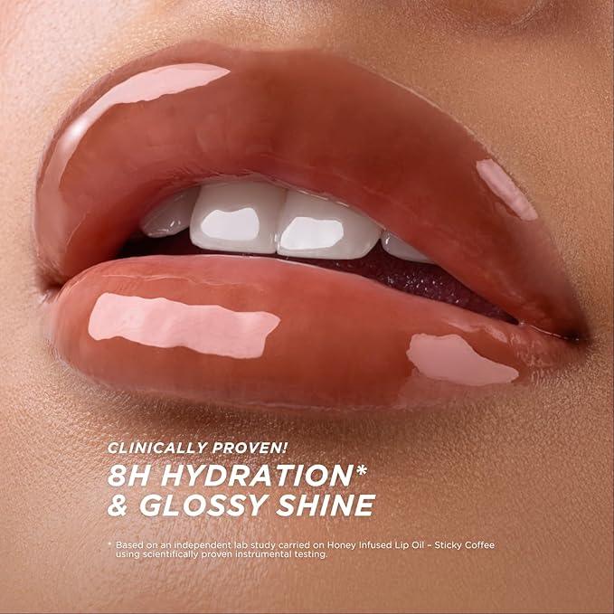 Gisou Honey Infused Lip Oil Fall Edition, Sticky Toffee, 0.27 Fl Oz