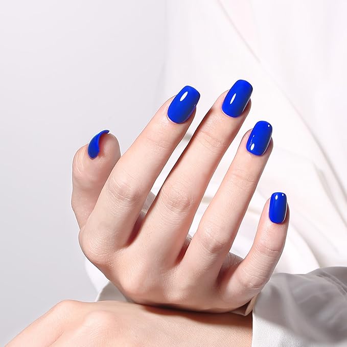 MAYCHAO 15ML Neon Blue Gel Nail Polish 1Pc Bright Blue Gel Polish Soak Off UV LED Nail Polish Nail Art Starter Manicure Salon DIY at Home, 0.5 OZ