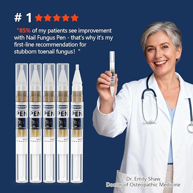iKeener Toe Nail Fungus Treatment- Extra Strength Toenail Fungus Treatment Pens for Athletes Foot, Tea Tree Oil + 25% Undecylenic Acid for Toenails and Fingernails, Home Use 0.5 Fl Oz (Pack of 5)