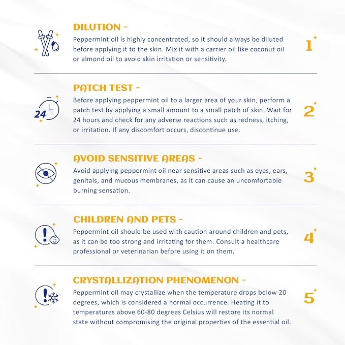 HIQILI 1 Fl Oz Peppermint Oil, for Homemade Spray, Diffuser, 100% Pure Natural 30ML