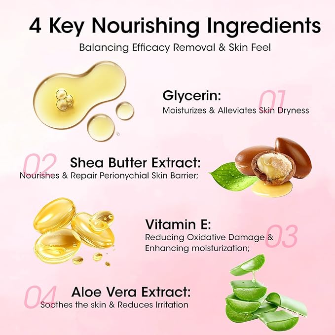 Gellen Nail Polish Remover, Non Acetone Rose Scent Nail Polish Remover, Dual-phase Hydrating Fingernail Polish Removal, Healthy Nourishing Nail Removal with Pump, Contains Vitamin E, 6.09 Fl Oz