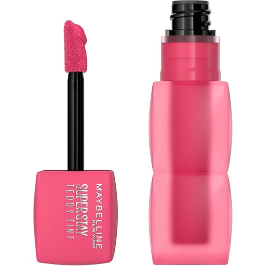 MAYBELLINE Super Stay Teddy Lip Tint, Long Lasting Matte Lipstick For Up To 12HR Wear, Pinky Promise, 1 Count