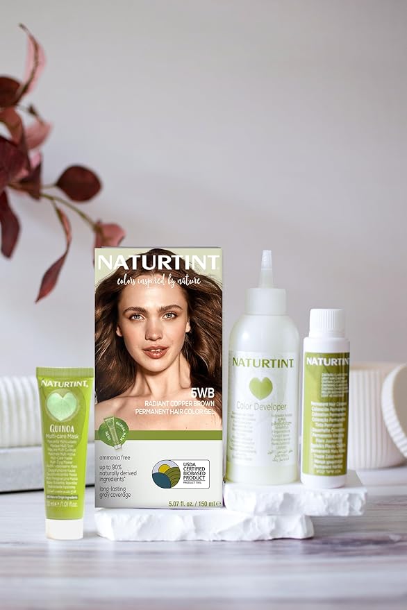 Naturtint 5WB Radiant Copper Brown Permanent Hair Color (Pack of 1), Ammonia Free, Vegan, Cruelty Free, up to 100% Gray Coverage, Long Lasting Results (Packaging may vary)