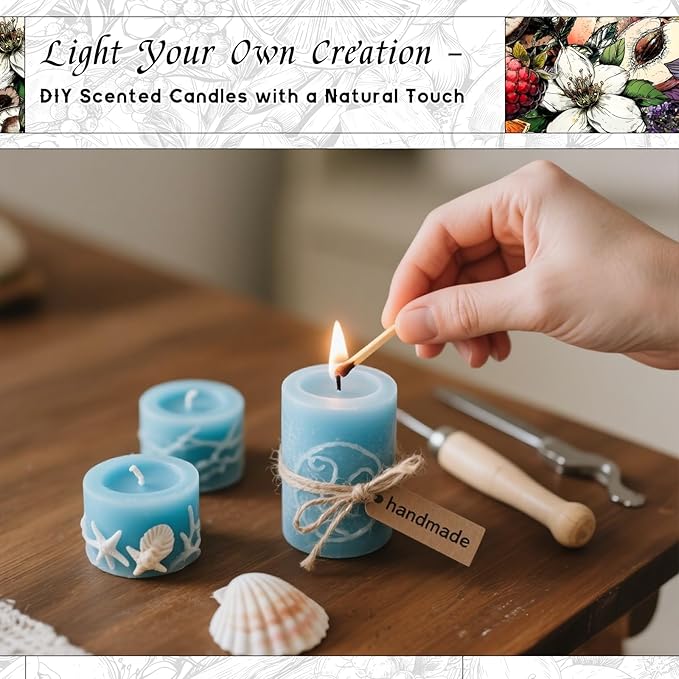 HIQILI Tidal Sonata Fragrance Oil for Diffuser, Ocean & Lemon Scents, Candle & Soap Making, Personal Care Scenting, Aquatic Notes, Long-Lasting Scents - 5.07 Fl Oz