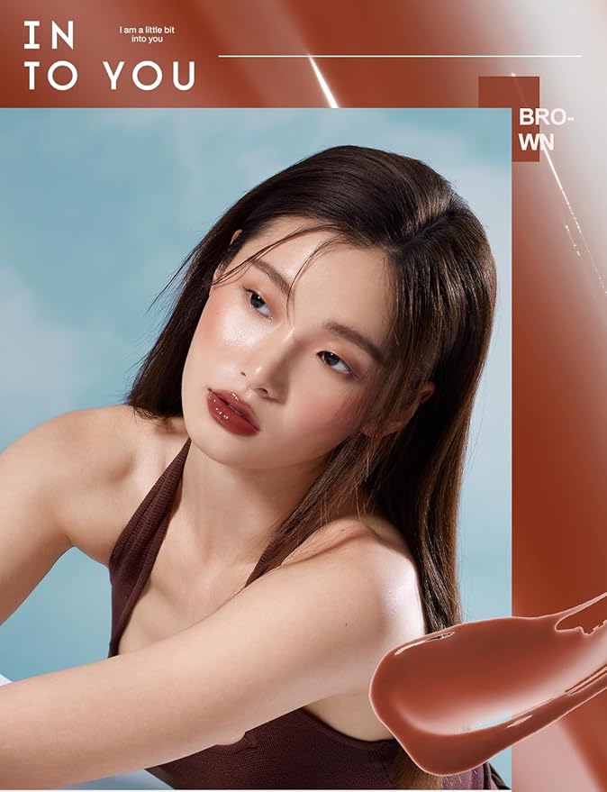 INTO YOU Lip Stain Long Lasting, Lip Gloss, Lip Tint, Lip Plumper Gloss, Glitter Lip Gloss, Liquid Lipstick, Vivid Color, Smudge-Proof, Lightweight, Naturally Moisturizing, Lip Oil For Dry Lips (CC08)