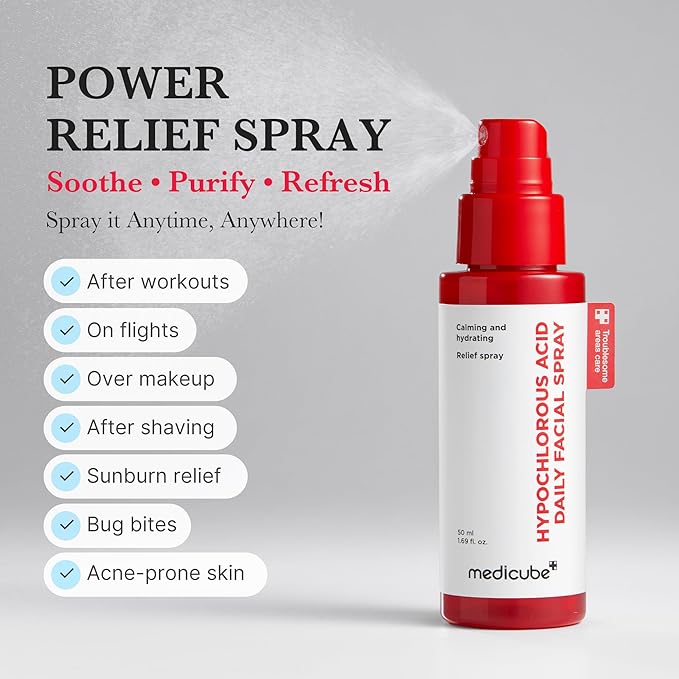 medicube Sun Care On-The-Go Duo: Collagen Glow Sunscreen and Mini Power Soothing Spray for Daily Sun Care and Hydration | Travel Essentials, Giftable Skincare Set