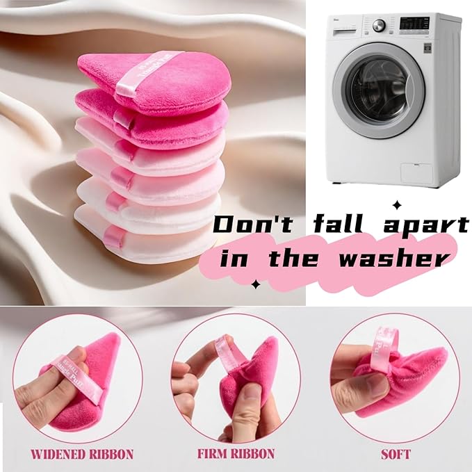 BS-MALL Mini Makeup Sponge Set Professional Triangle Puff 49 Pcs- Pro V3.0 Cloud Technology Material Flawless flow Mini Sponge Set & Triangle Puff With Waterproof Travel Silicone Bag Gift Set