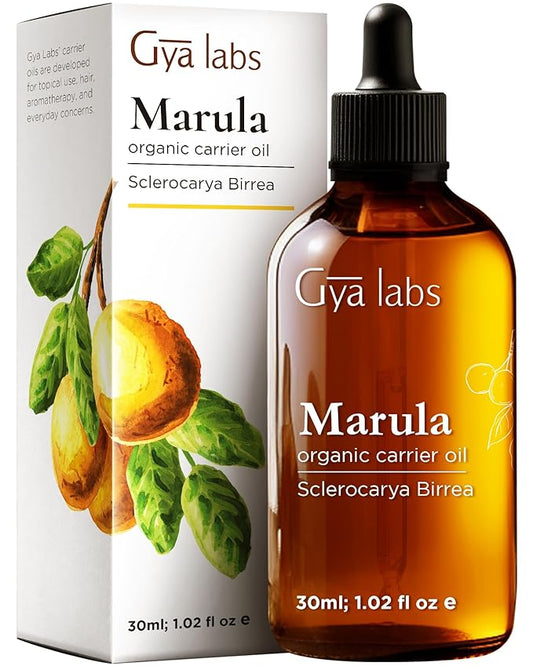 Gya Labs Marula Carrier Oil - 1 Fl Oz - for Hair, Skin, Face, Scalp & Body Massage