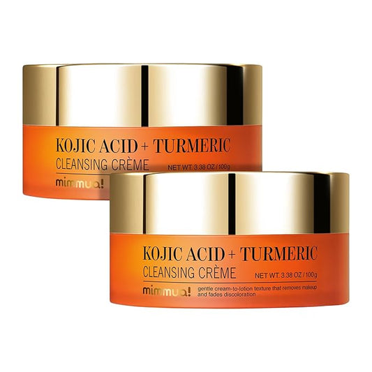 KOJIC ACID TURMERIC CLEANSING CREME| Balm to Oil Cleanser | Makeup Remover Cleansing Cream | No Eye Stinging | Helps Even Tone & Fade Hyperpigmentation w/Consistent Use 100ml / 3.38 Fl Oz