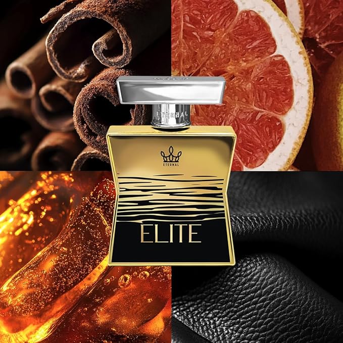 Eternal Elite - Inspired by Designer Sweet Spicy Mandarin Cologne - 3.4 oz (100ml) - EDP - Long-lasting - Vegan - Clean Ingredients - Cologne Spray for Men - 2000 sprays per bottle