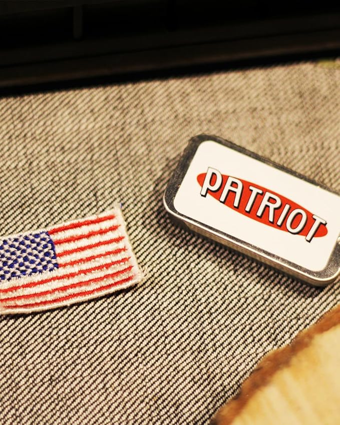 FURY BROS. TAGS Men’s Solid Cologne | Patriot | Campfire & Fresh-Cut Tobacco | Beeswax Grapeseed Oil Fragrance | Made in USA | Travel Size .25 oz